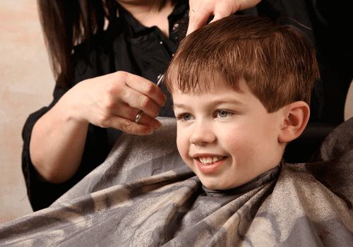 Child Getting Haircut